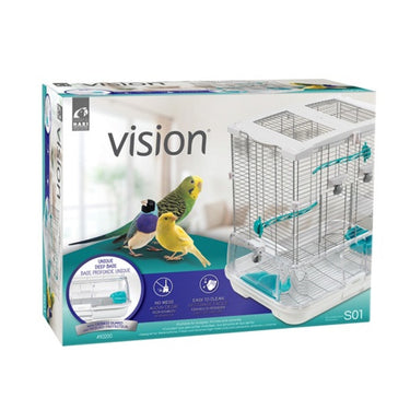 Vision Bird Cage for Small Birds - Single Height - 47.5 x 37 x 51 cm